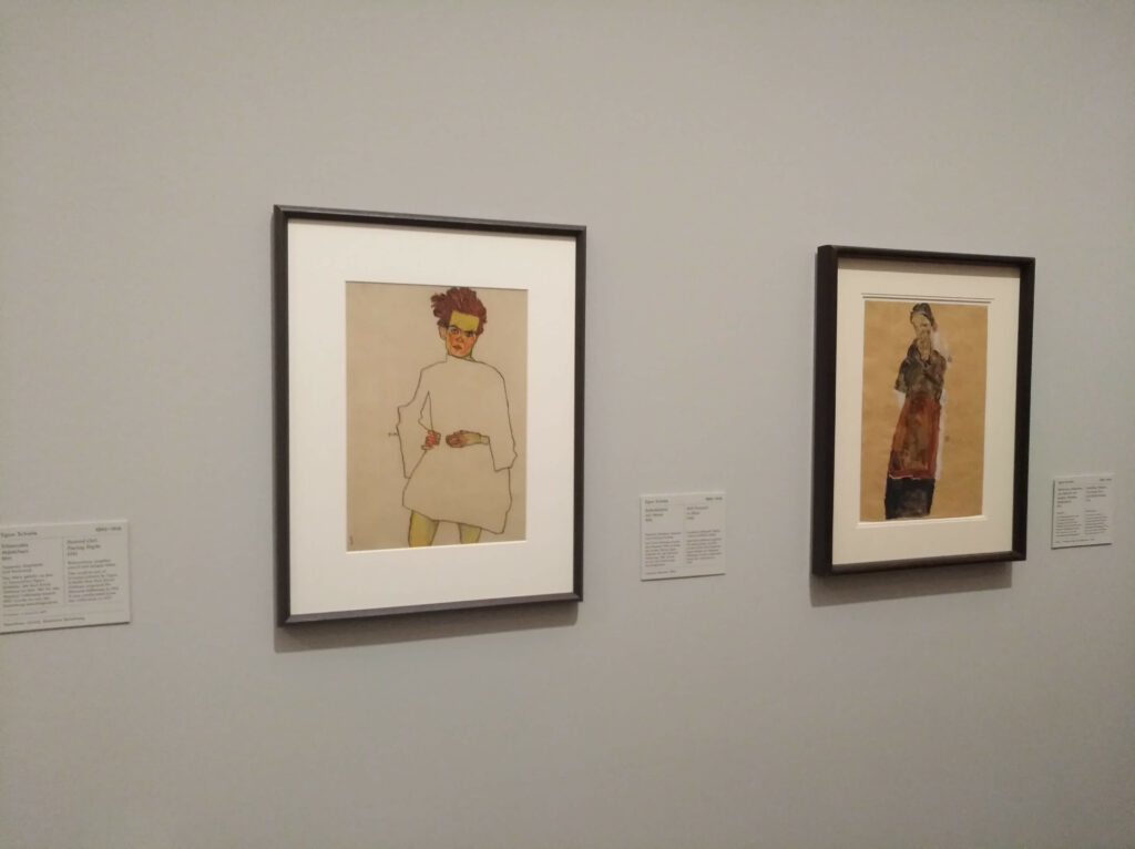 zwei Bilder von Egon Schiele, Folkwangmuseum Essen