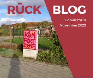 Read more about the article Monatsrückblick November 2023: mein Leben und Wirken als buntes Potpourri